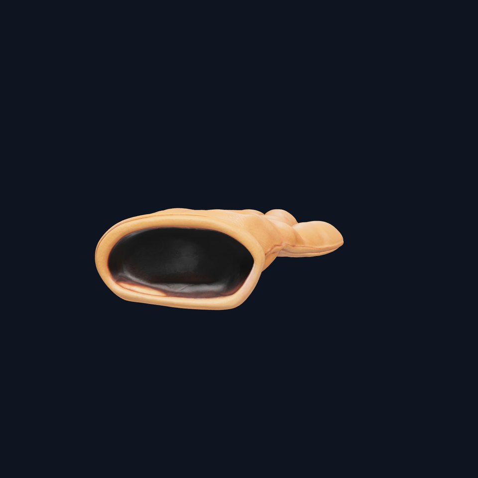 Suede Glove with Soft Lining 3D Model